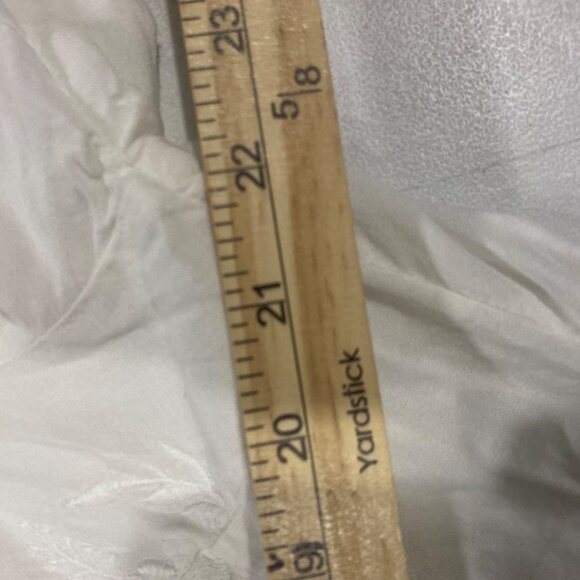 Soft Surroundings Babydoll Blouse Womens Size L‎ White Embroidered Flowy Coastal - Picture 7 of 11